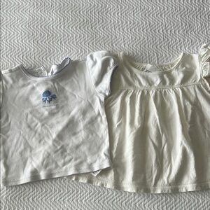 Kids White and Cream Tops Set